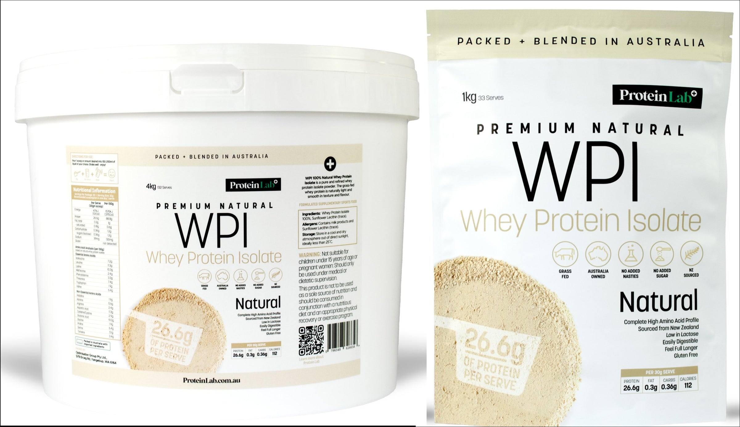 ProteinLab Natural Whey Protein Isolate 1kg